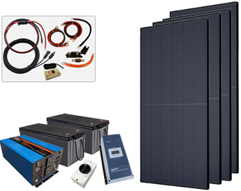 Self-install solar panels and installation kits.